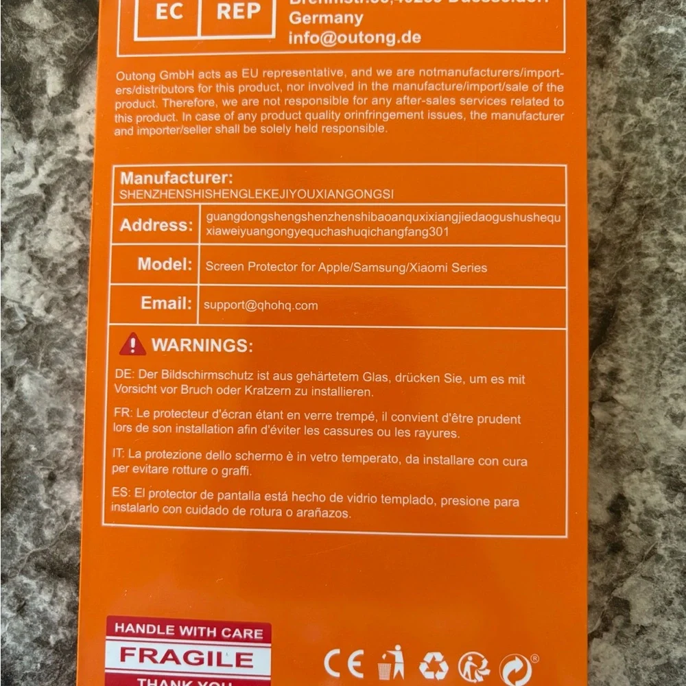 iPhone 16 Tempered Glass Screen Protector